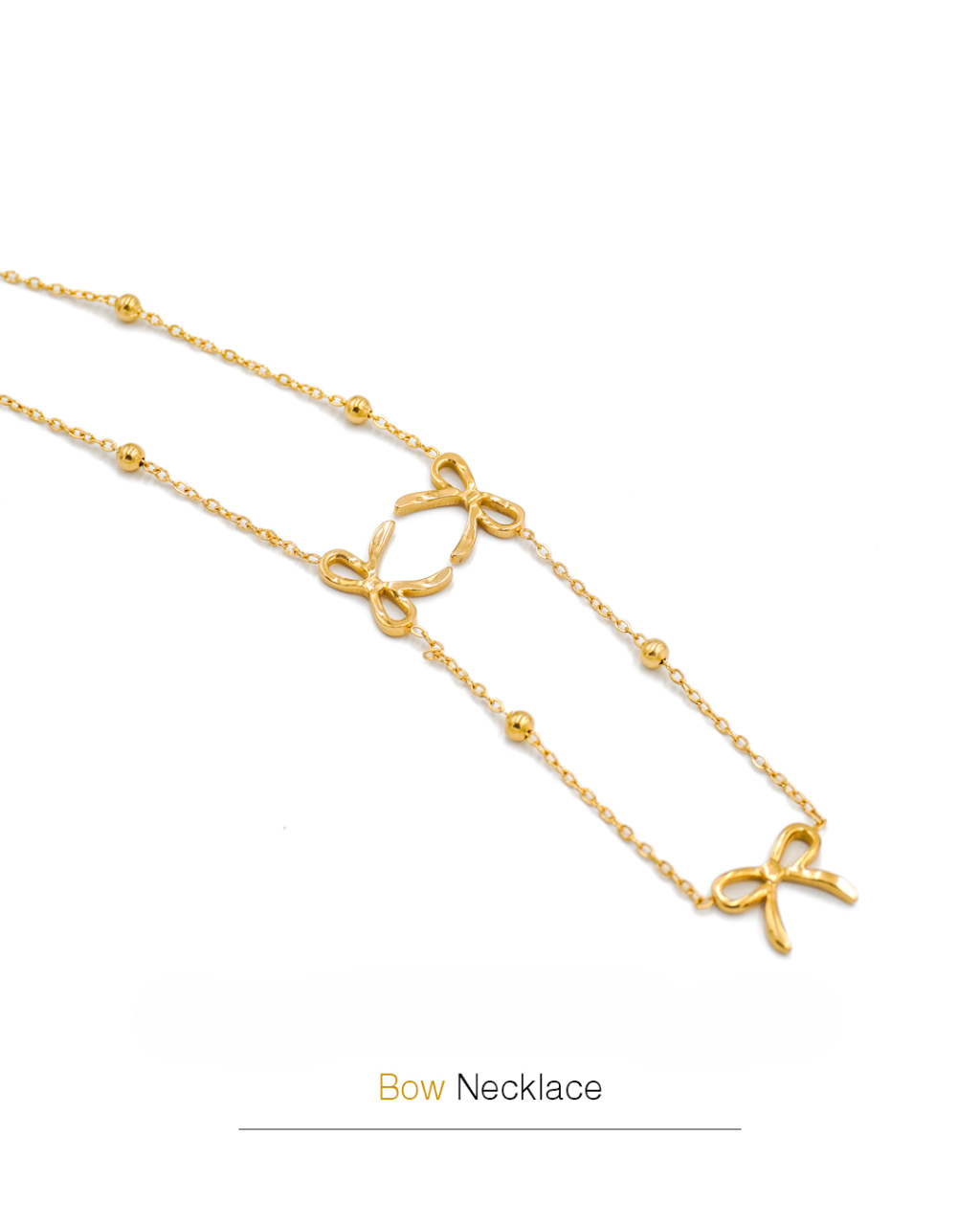 Triple Bow Necklace