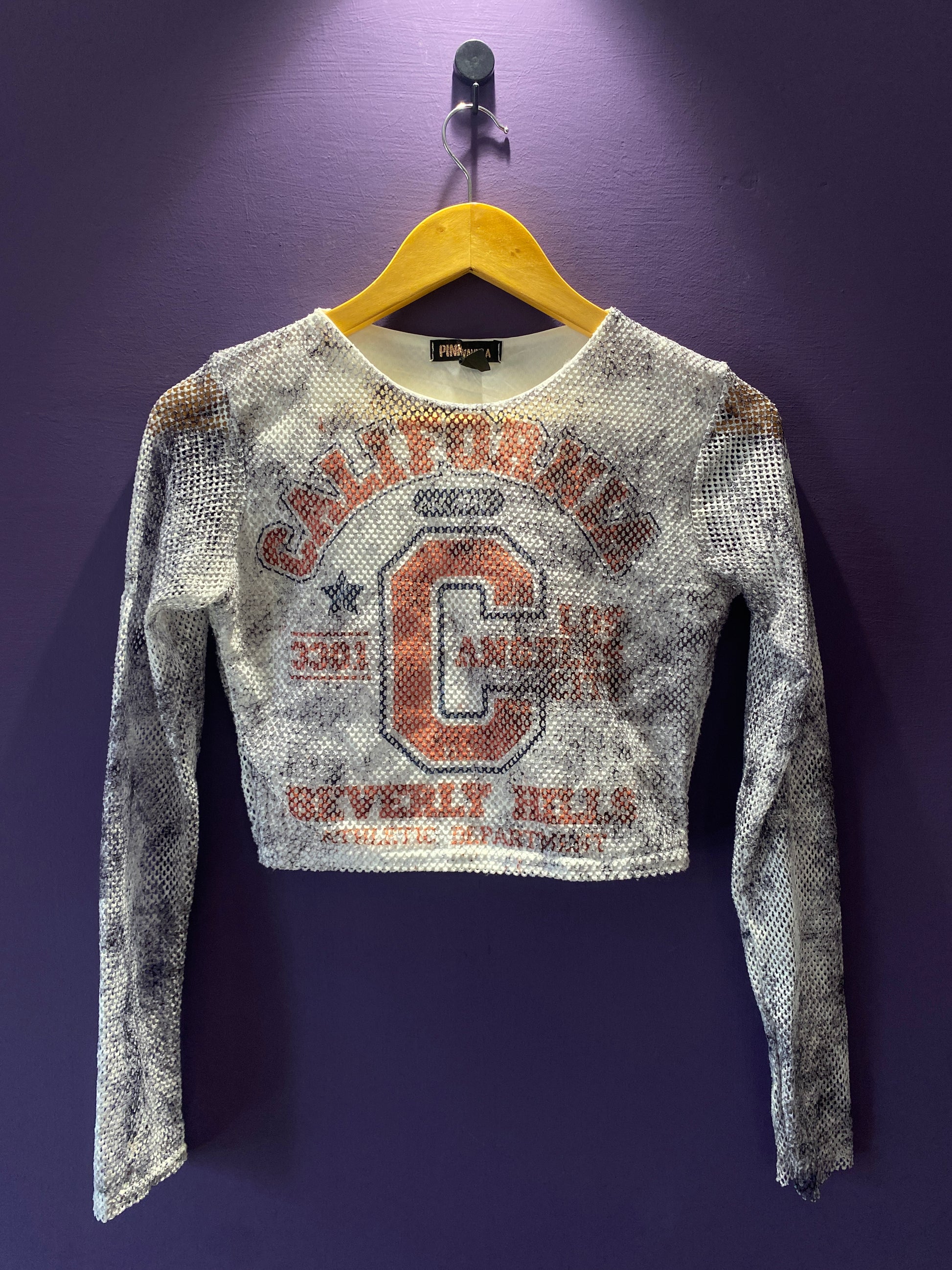 california-beverly-hills-mesh-crop-top