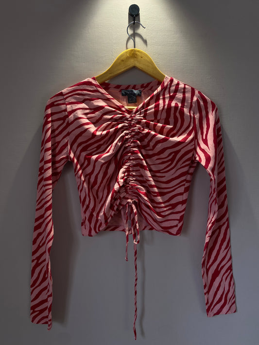 forever-21-red-zebra-print-ruched-crop-top