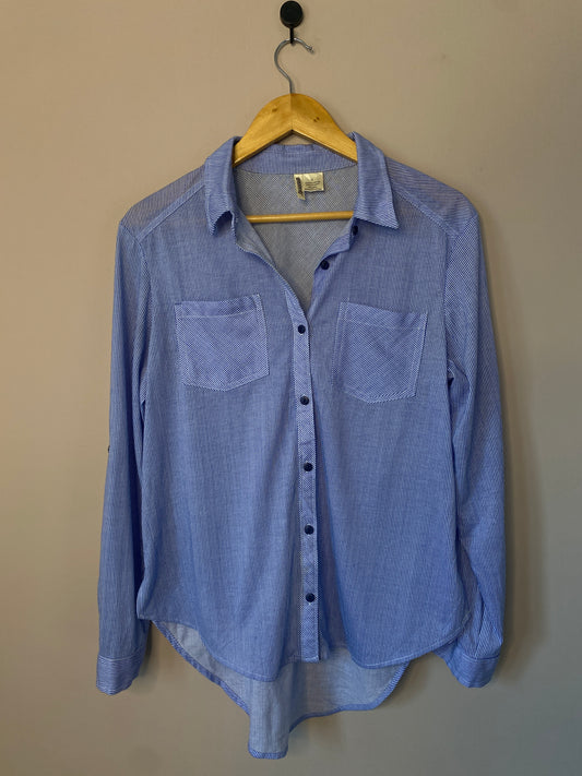blue-pinstripe-high-low-shirt