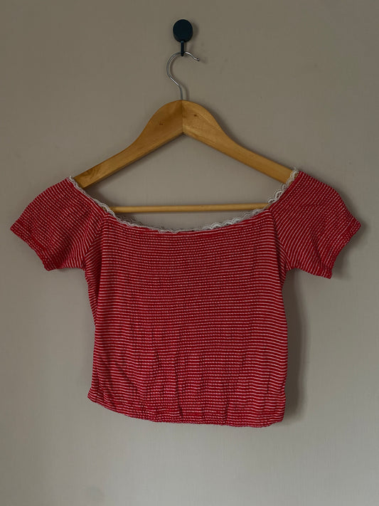 red-and-white-striped-smocked-off-shoulder-crop-top