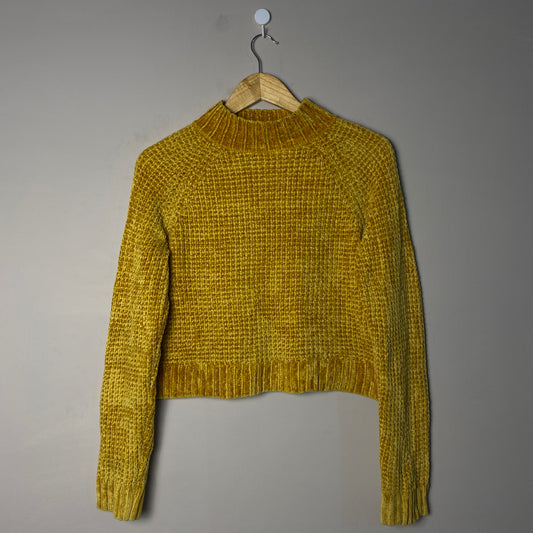 Mustard Chunky Woolen Sweater