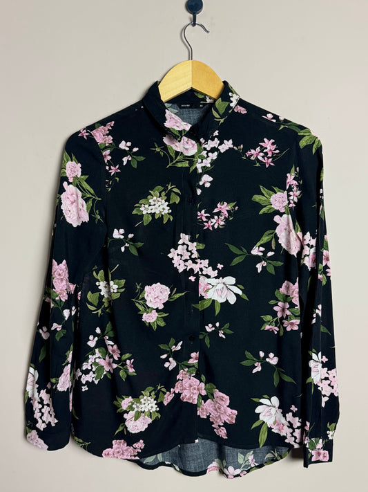 Black Floral Shirt