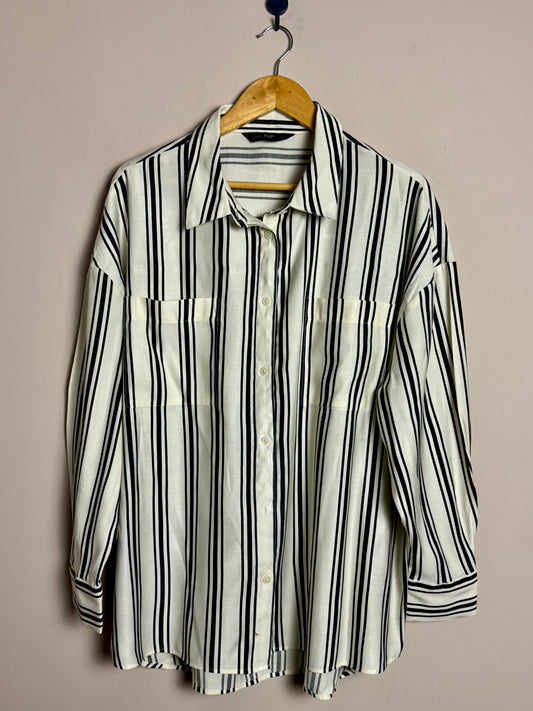 Black and White Striped Shirt