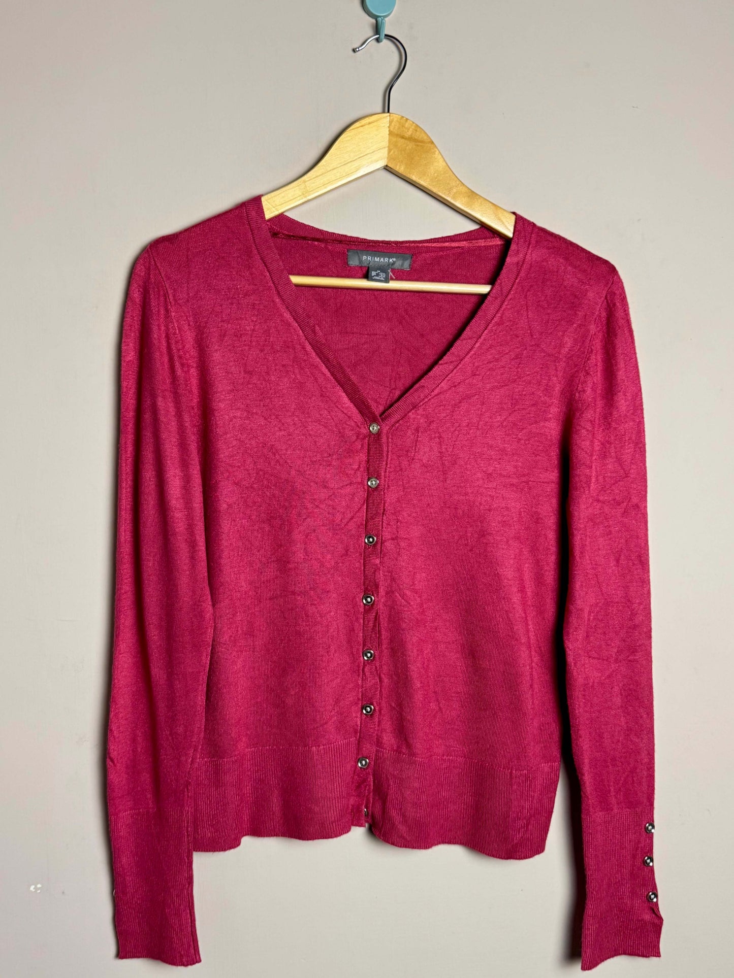 Pink Button Down Sweater