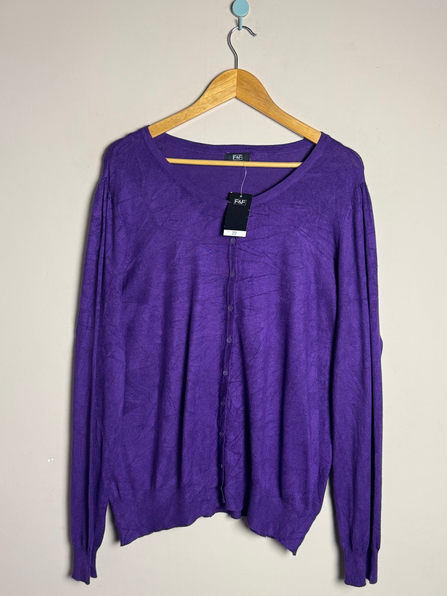 Purple Button Sweater