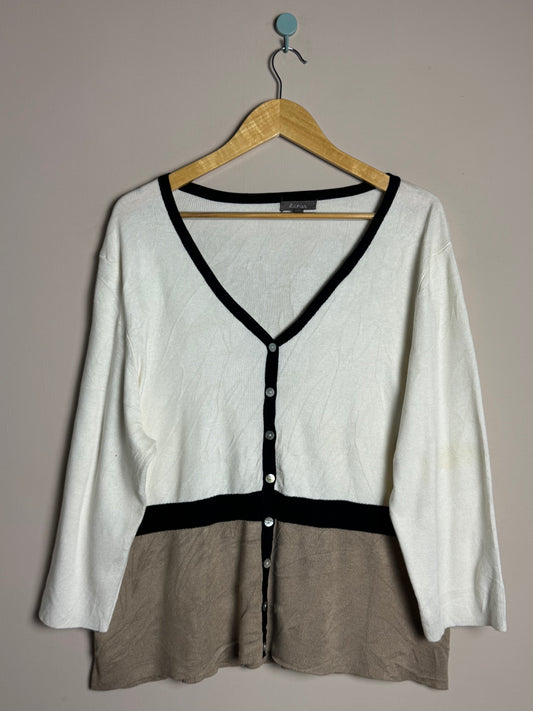 Colorblock Button Sweater