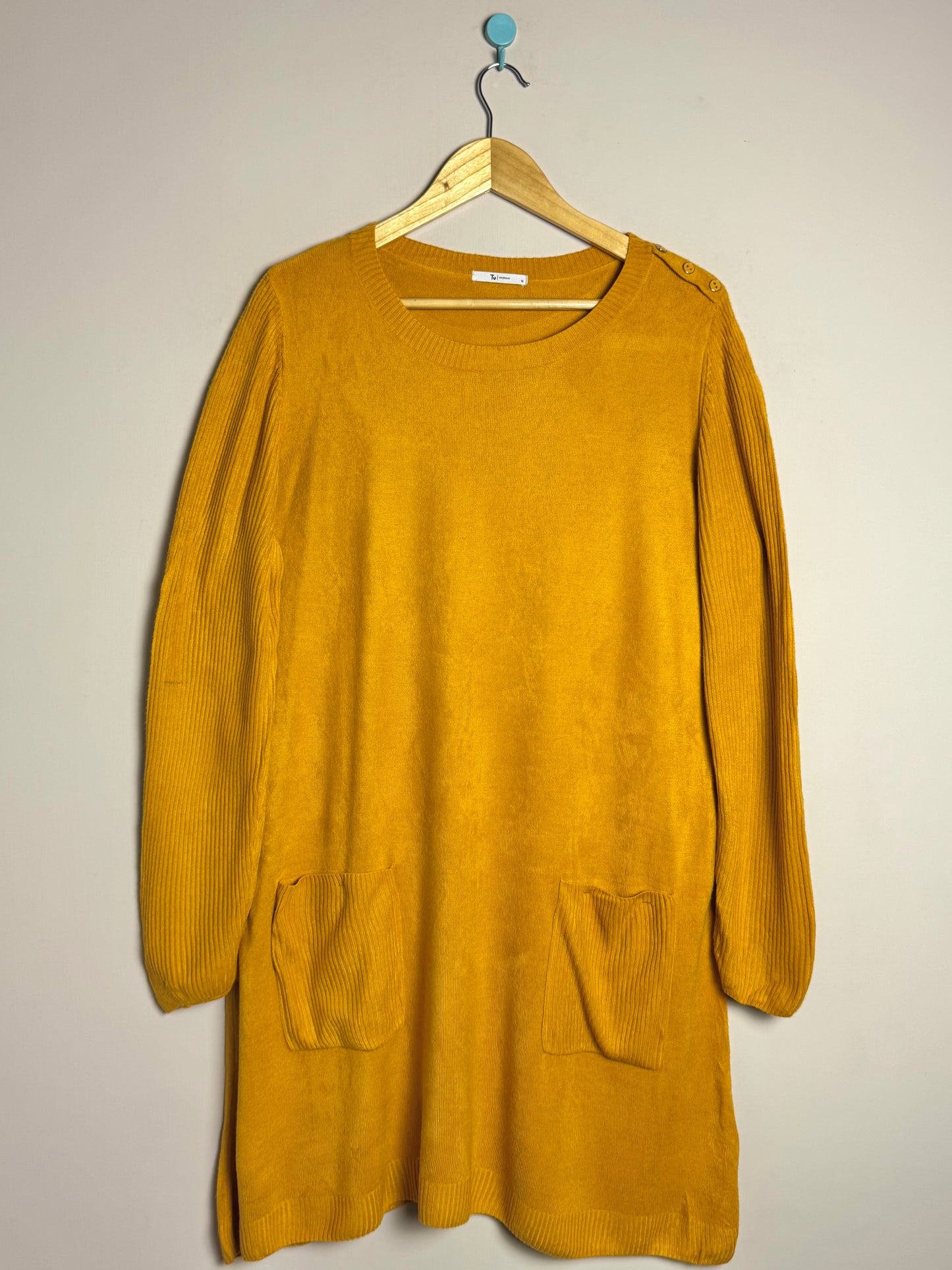 Mustard Pocket Knit Frock