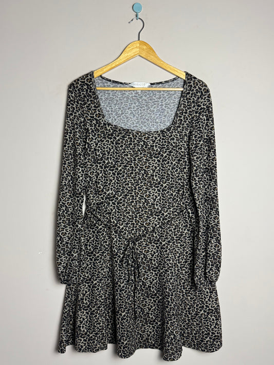 Apricot Leopard Print Frock