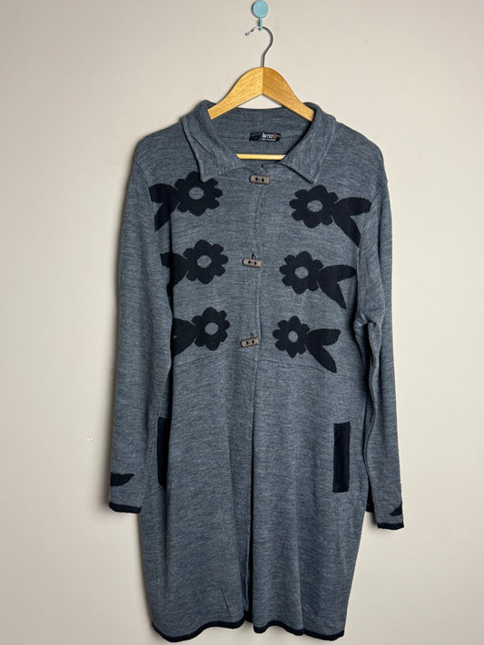 Grey Floral Frock