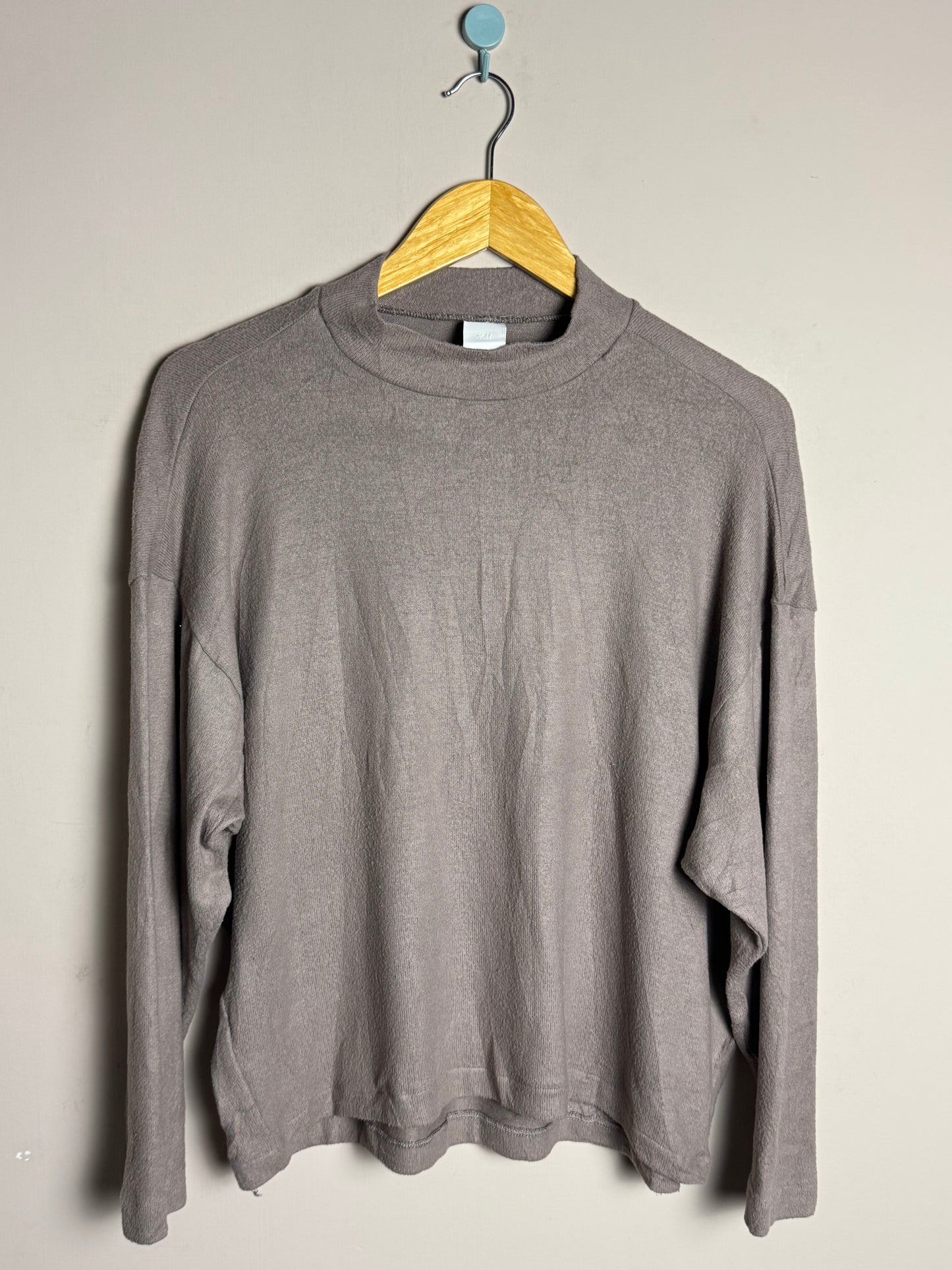 Grey High Neck Sweater