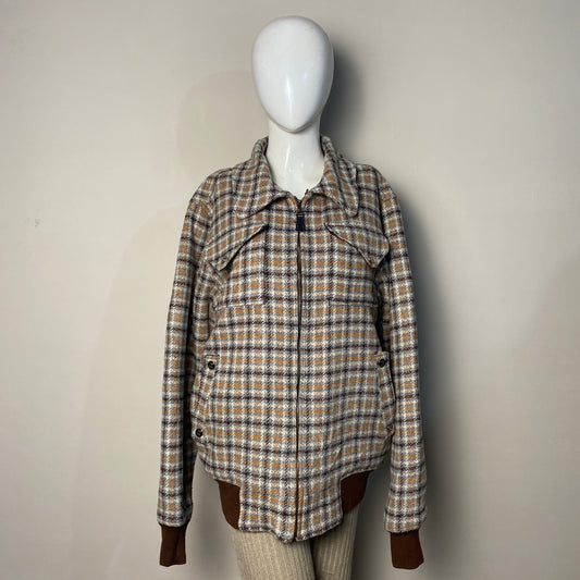 brown-plaid-zipper-long-coat-057