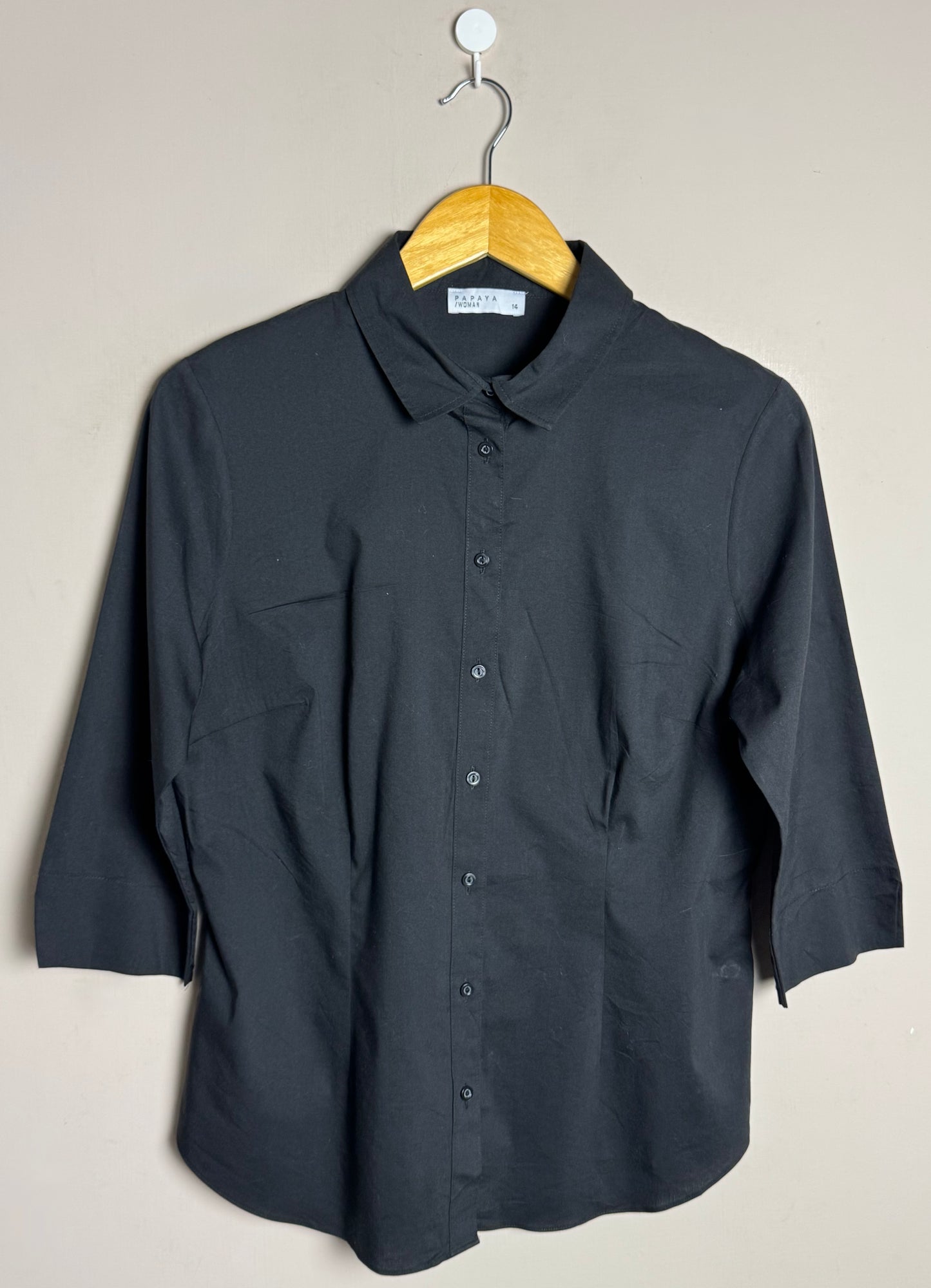 black-3quarter-sleeve-shirt-122