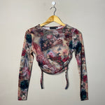 multicolor-renaissance-art-print-drawstring-crop-top-219