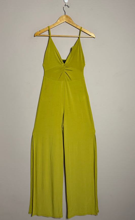 Lime Green Spaghetti Strap Jumpsuit