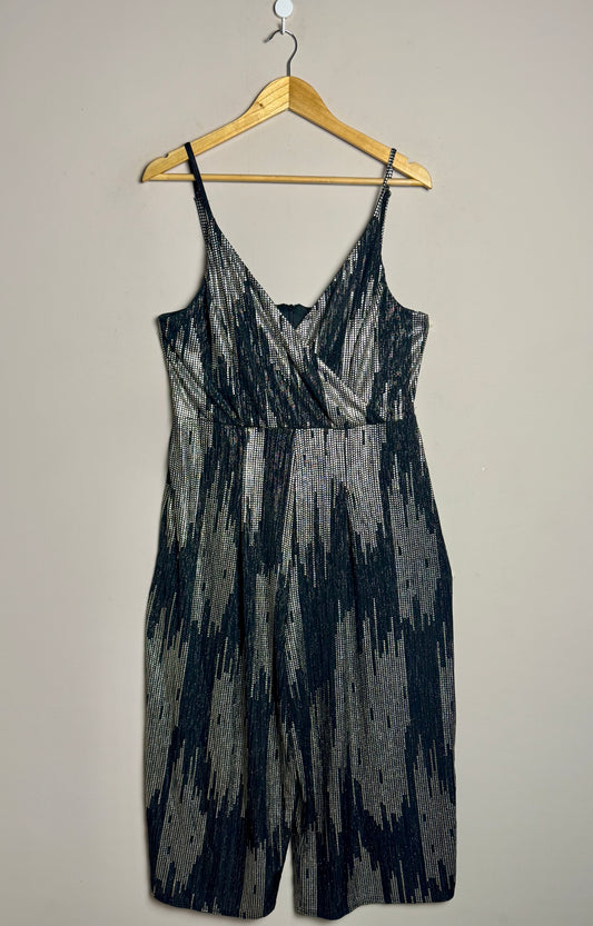 Metallic Striped Jumpsuit