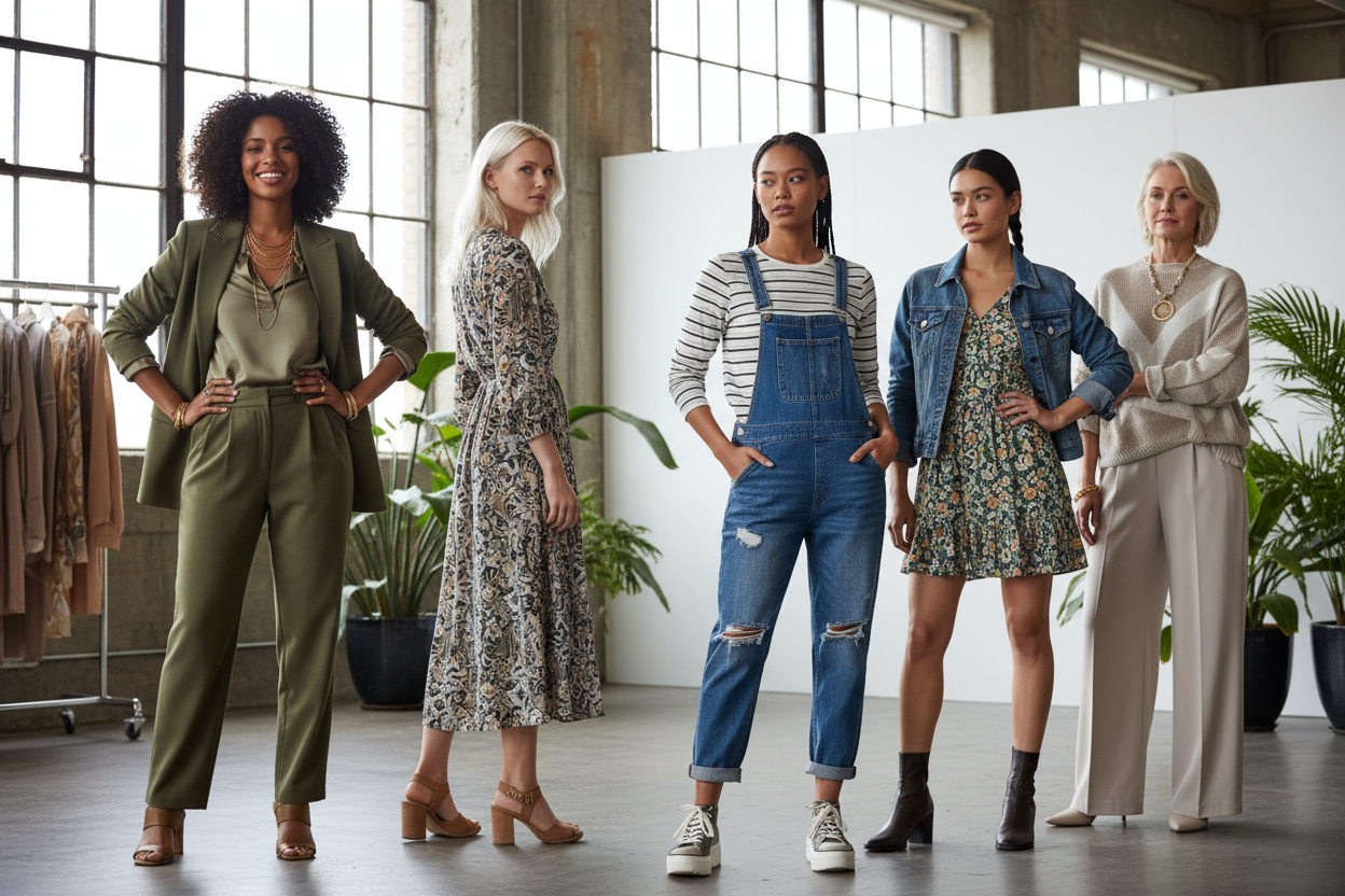 Female Models wearing medium